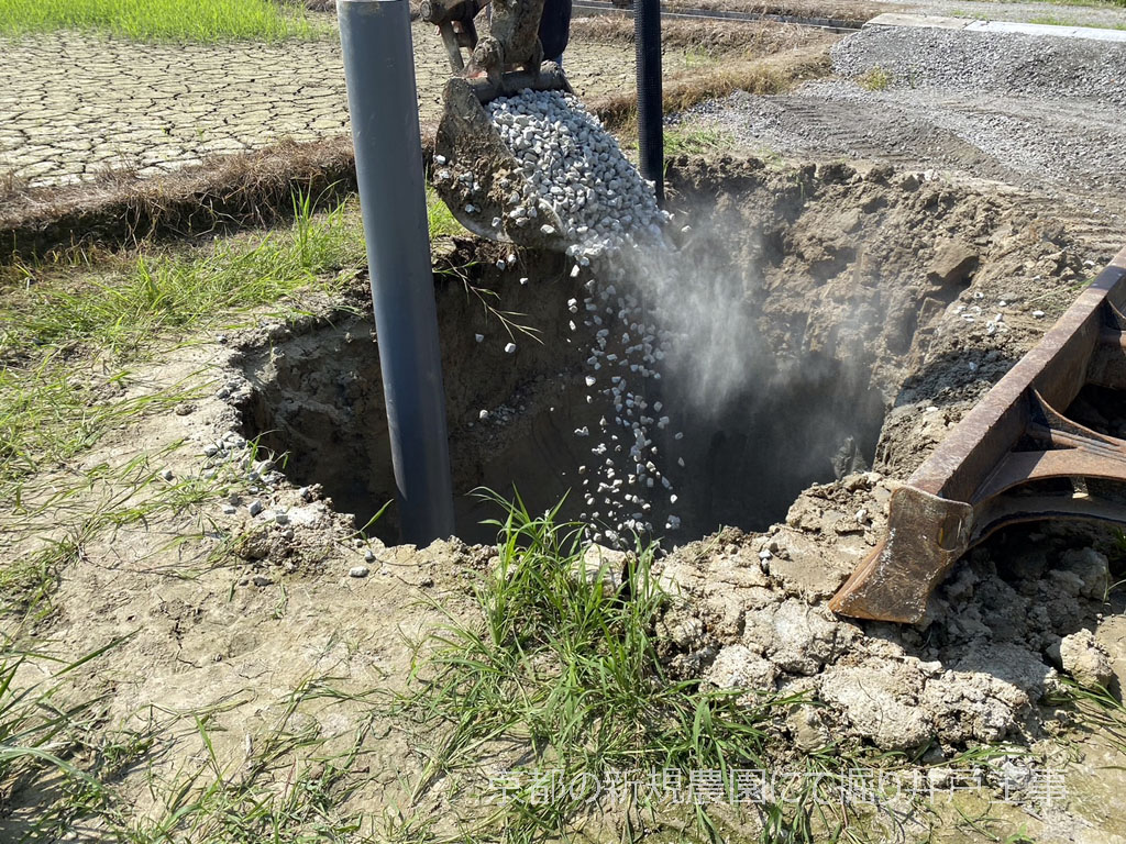 新規農園に掘り井戸をつくる | 京都市伏見区